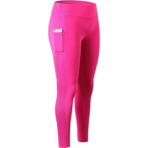 Hot Women' Autumn Winter Plus Fleece Trousers PRO High-waist Yoga Running Fitness Long Pants