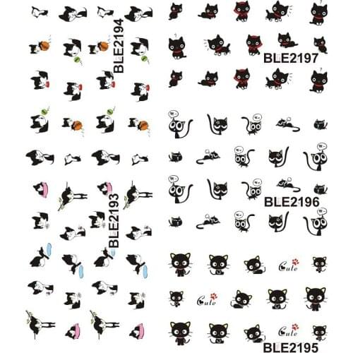 Water decal slider 11Sheet/lot BLE2193-2203 Water decal Nail Sticker For nail water transfer nail decals for Sticker Decals