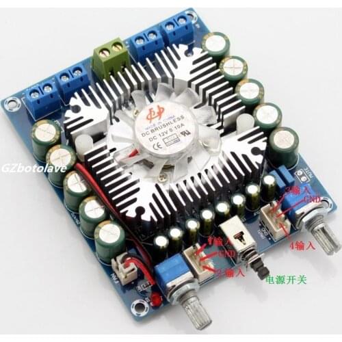 TDA7850 4.0 Channel mini car amplifier digital 50w*4 12v audio amplifier board
