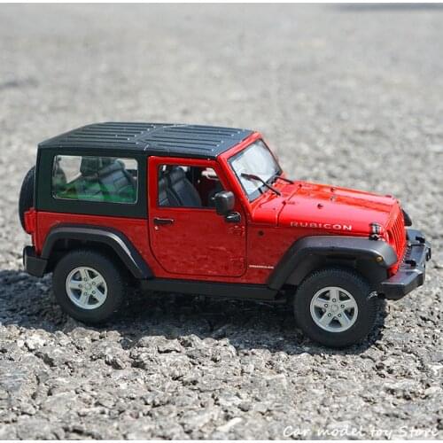 WELLY 1:24 Jeep Wrangler 2007 Jeep Wrangler simulation alloy car model crafts decoration collection toy tools gift