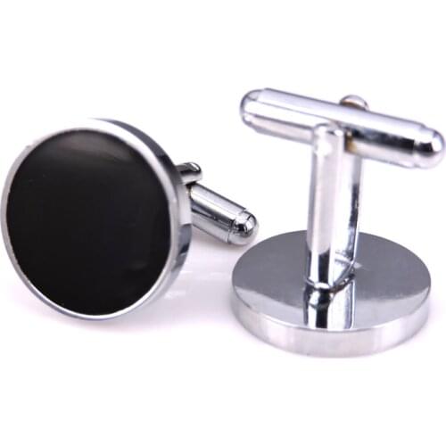 HYX Luxury shirt cufflink Vintage Wave Pattern Round Golden Silvery Luxury Vintage Wedding Mens Cufflinks For Shirt