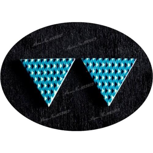 15 x 17mm Triangle Wood Laser Cut Cabochon beads to make DIY Rings, Earrings, Brooch, Necklace pendant