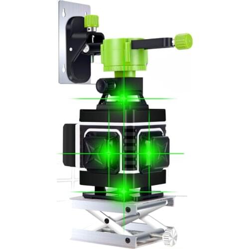 16 line 4D laser level 360 Vertical And Horizontal Laser Level Self-leveling Cross Line 4D Green Laser Level with outdoor