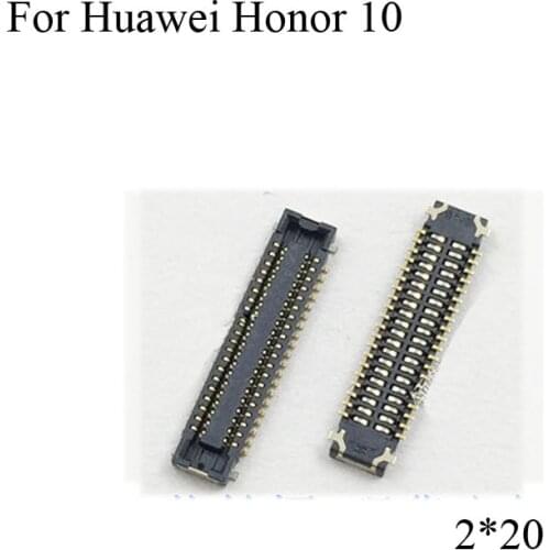 2PCS For Huawei Honor 10 LCD display screen FPC connector logic on motherboard mainboard Honor10 Socket Leg For Huawei honor 10
