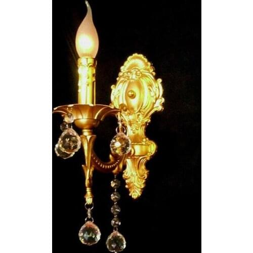 2016 One/Two Bulbs European Style Vintage Retro Wall Lamps Pastoral Style Iron Flower Modeling Bedroom Bedside Lamp Lights