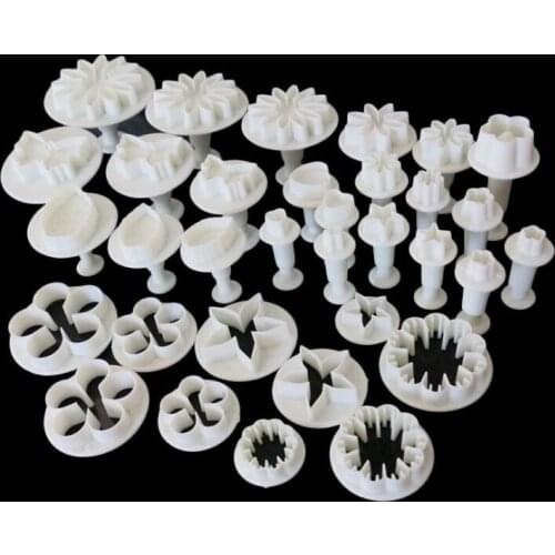 33pcs Sugarcraft Cake Moulds Tools Fondant Plunger Cutters Cake Cookie Biscuit Cake Mold Bakeware Kitchen Accessories Tools