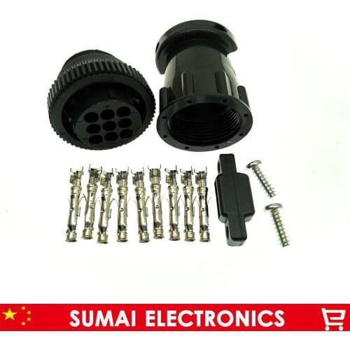 9 Pin AMP/TE 182645-1 auto sensor plug connector for Tyco Car,9P female Electric plug with sheath and Pin