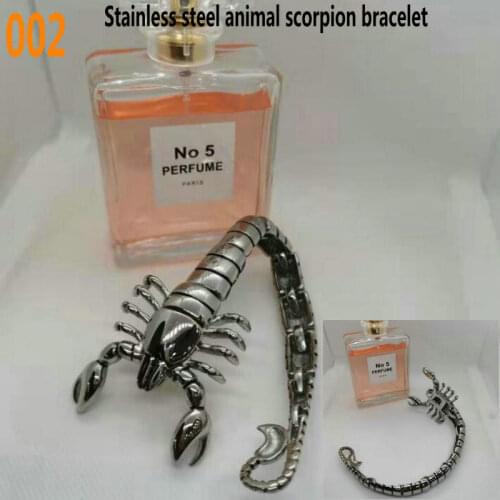 Stainless steel dragon bracelet Human body bracelet Dinosaur bracelet Lizard bracelet Animal scorpion bracelet