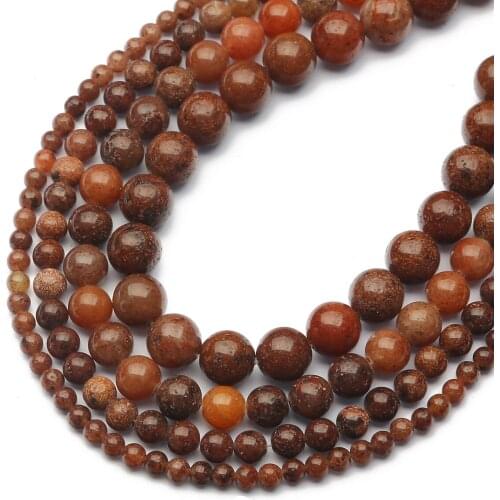 Natural Stone Beads Purple Aventurine Natural Stone Loose Beads for Jewelry Making Needlework DIY Bracelet Strand 4-12 MM