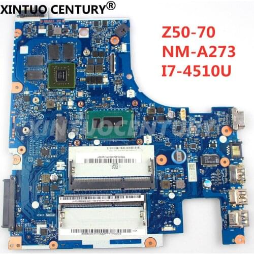 For lenovo Z50-70 G50-70M laptop motherboard NM-A273 20E7 CPU i7-4510U GPU: GF 840M 4GB FRU 90006973 5B20G45504