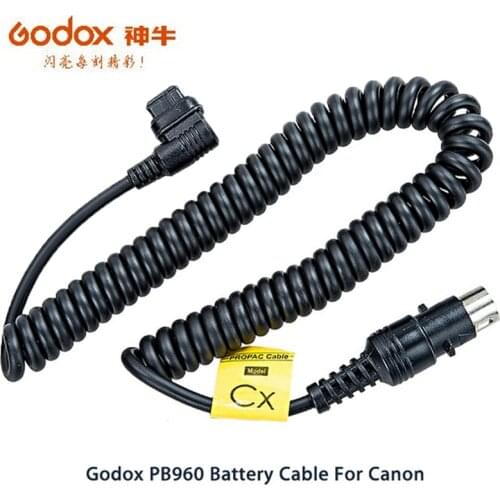Godox PB960 PB820 Flash Battery Pack Connector PROPAC power Cable CX for Canon 600EX 580EX II 550EX 540EZ YN568 YN565 YN600exRT