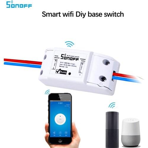 Itead Sonoff Basic Wifi Switch DIY Wireless Remote Domotica Light Relay Module Controller Work with Alexa Google home smart home