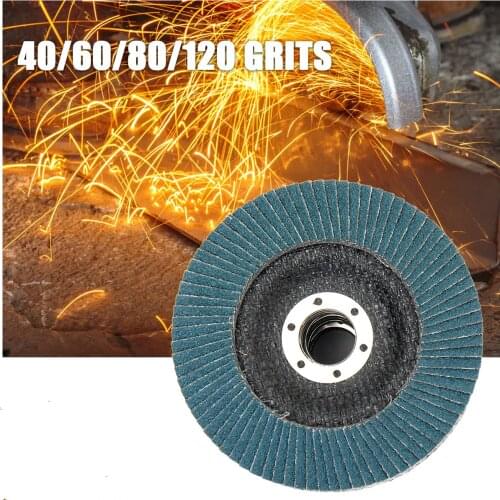 Flap Sanding Disc 115mm 40/60/80/120 Grits Round Sandpaper Sanding Paper Discs 4.5 inches Grinding Wheels Flap Discs