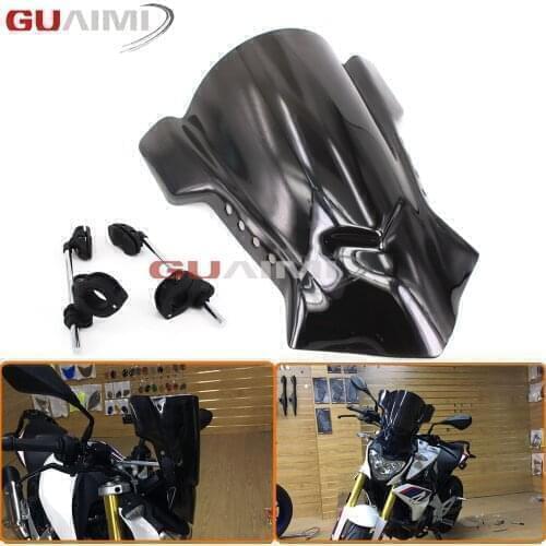 For Suzuki GSF650 Bandit 2005-2011 SFV650 Gladius 2009-2016 Motorcycle Windshield Windscreen 7/8" & 1" &1 1/8" Handlebar Mount