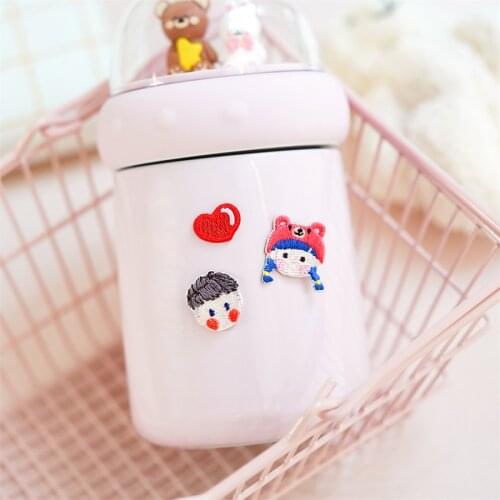 Maxsin 10 Pcs/lot High Quality New Style Embroidered Cartoon Character Sticker Cute Avatar Patch Iron On Clothes Appliques DIY