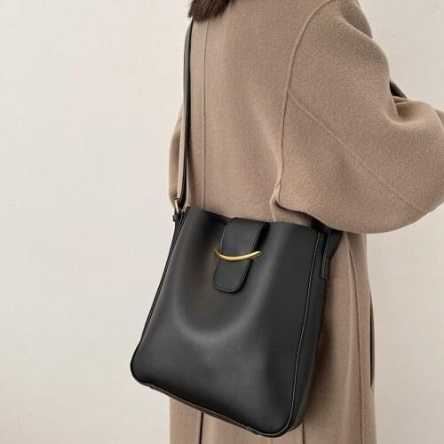 Fashion Women Pu Leather Handbags Shoulder Bags High Quality Ladies Bucket Crossbody Bags for Women Casual Tote Messenger Bag