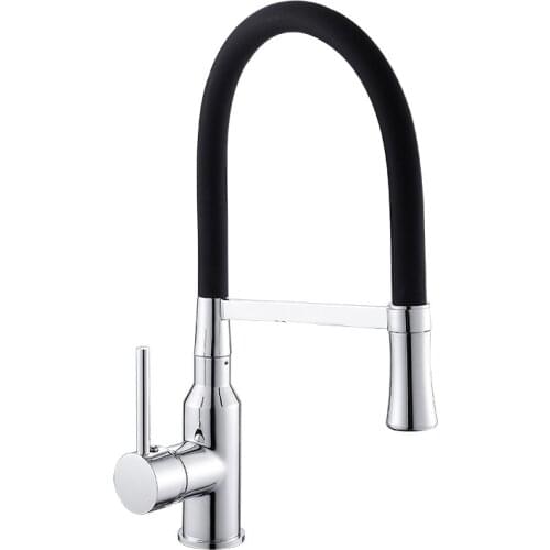 MTTUZK Brass Kitchen Sink Faucet Pull Down Swivel Spout Kitchen Sink Tap Deck Mounted Bathroom Hot and Cold Water Mixers Crane