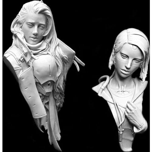 New Unassembled 1/12 ancient woman bust include 2 (NO BASE ) Resin Figure Unpainted Model Kit