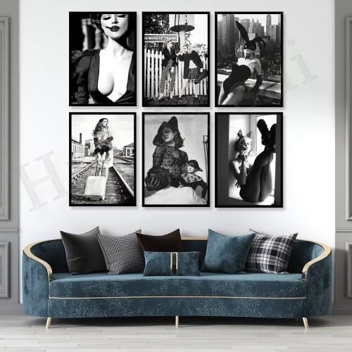 Helmut Newton Print Poster Canvas Painting Posters And Prints Living Room Wall Art Pictures Home Decoration Sexy Lady Poster