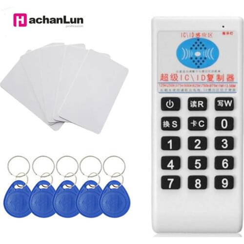 RFID Handheld 125Khz to 13.56MHZ Copier Duplicator Cloner RFID NFC ID/IC Card Reader & Writer Cards Suit