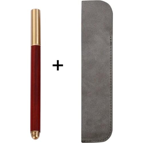 Vintage Wood Body Ballpoint Pens Brass Ball Roller Metal pen Cap Stationery School Supplies