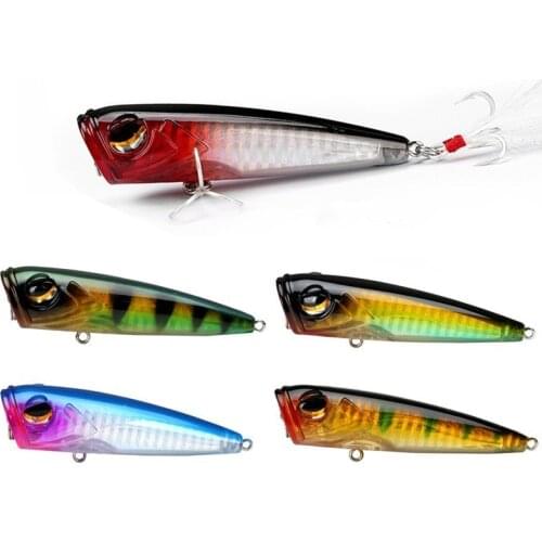8cm 15g top water popper fishing lure wobblers artificial biat surface trout hard lure carretilha poper hardbait for fishing
