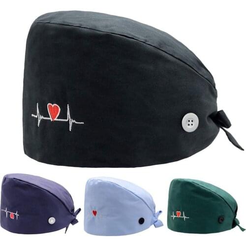 Women Bandage Nurse Cap gorros quirurgicos Print Nurse Hat Pharmacy Nursing Cap Laboratory Pet Shop Doctor Hat Surgicals Hat