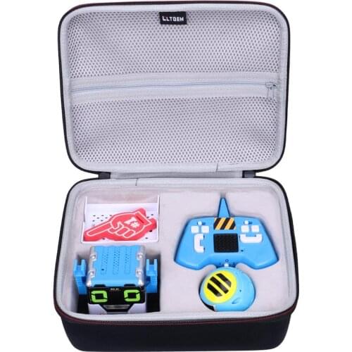LTGEM EVA Black Waterproof Carrying Hard Case for Mibro Really Red Robots Interactive Remote Control Robot