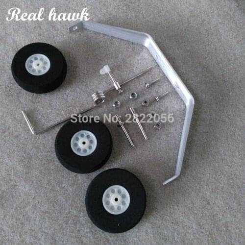 1set Aluminum Main Landing Gear Wheel Kit RC Airplane Cessna 182 (1200mm) Replacement 40 Size ARF PNP for Aeromodelling RC parts