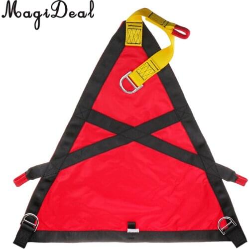 MagiDeal 1Pc Polyester Rock Climbing Rescue Belt Triangle Evacuation Harness Evacuate Patient for Chair Lift Gondola Application