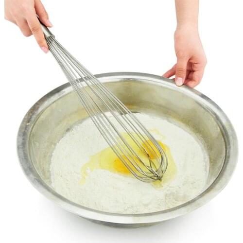 10/14/18/22inch Stainless steel Manual Egg Beater Hand Whisk Mixer Milk Cream Butter Mix Tool Large Stirring Kitchen Utensils