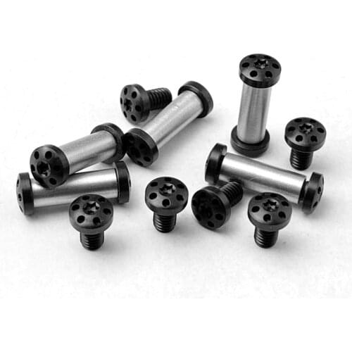 2Pieces Straight folding knife Screws Stainless Steel Screw for Diy Knife Material Making Knife Handle T8 plum Nails