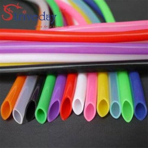 50 meters/lot 3 x 5 mm food grade color transparent Silicone Flexible Tubing non-toxic tasteless high temperature Soft tube