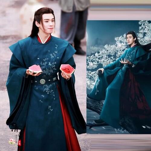 Anime Word of Honor Wen Kexing Cosplay Costume Green Hanfu Full Set Chinese Ancient Costumes Men Adult Halloween Party Outfit