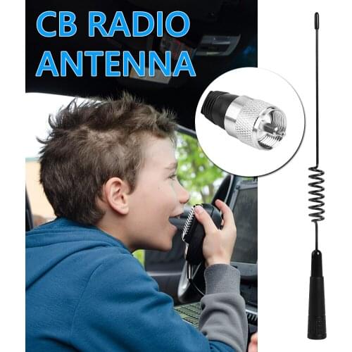 Car Radio FM Antenna Magnetic Base 27MHz FM Radio Antenna for Mobile Citizens Band Radio Indoor Digital Radio w/4m Feeder Cable