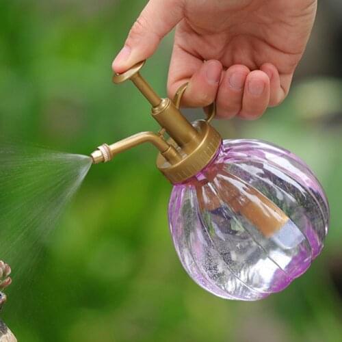 Colorful Vintage Pumpkin Shape Plant Flower Sprinkler Water Spray Bottle Garden Tool Watering Irrigation Water Cans 9*9*15CM