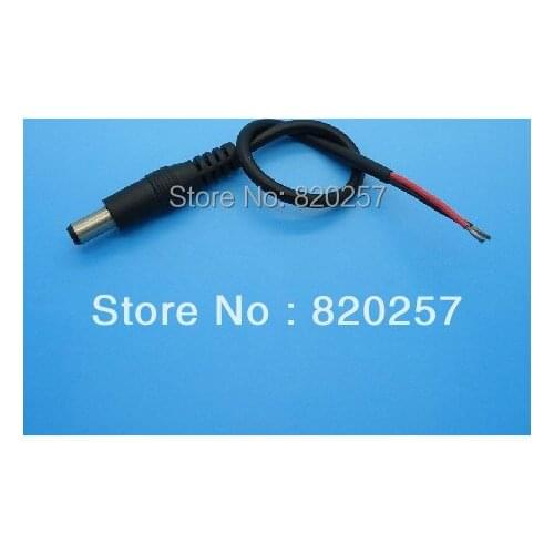 Free shipping 50pcs lot male 5.5*2.1 DC power cable