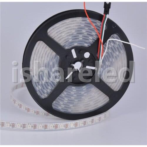 Fast shipping 50M DC5V SK6812 WS2812B 74LEDs/m FPCB WHITE/BLACK SMD 5050 RGB Dream addressable Color LED Strip Light IP65 IP67