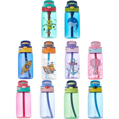 Kids Sippy Cup Newborn Cartoon Baby Feeding Cups with Straws Leakproof Water Bottles Outdoor Portable Childrens Cups Drinker