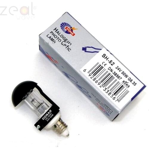 For DONAR 24V50W Halogen Lamp Beads E11 Screw A1-510-01 Cold Light Shadowless Light Bulb Black Umbrella DN-38567 SH-52