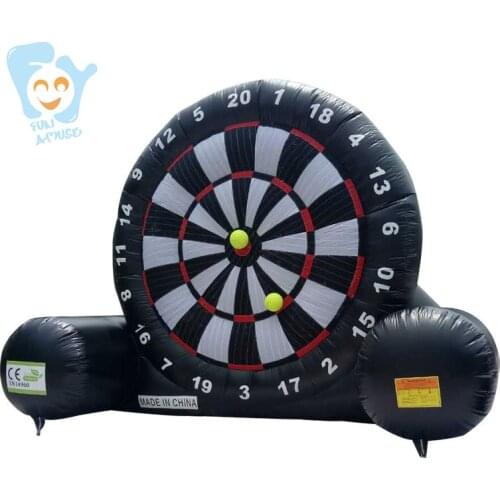 Giant Outdoor Indoor Fun Games Inflatable Foot Darts Board with Velcro Football
