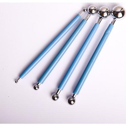 4PCS DIY painting tools clay ice cream Plasticine pottery for modeling kits paper Craft Ball DIY crafts paper Sticks tools