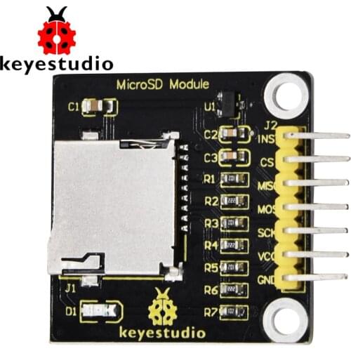 Keyestudio Mini Micro SD TF Card Memory Shield Module With Pins for Arduino