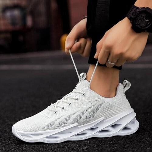 Large Size Summer Outdoor Sports Shoes for Men Sneakers White Sport Shoes Male Running Shoes Man Trainers Sneakeres Child D-846