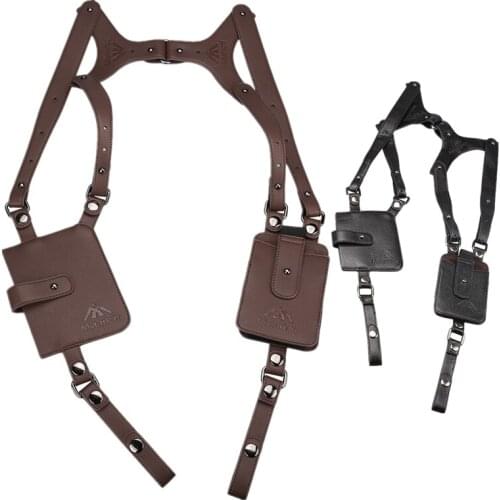 Multifunction Crossbody Tactical Storage Holster Shoulder Bags Men Anti-theft Chest Bag Leather Outdoor Sports Hunting Bag