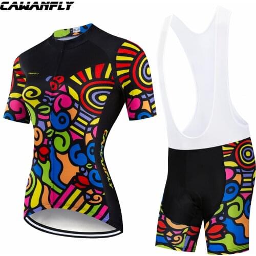New Women Cycling Jersey Set Suit Short Sleeve Clothes Quick Dry Pro Team MTB Bicycle Bike Road Riding Clothing Set 2019