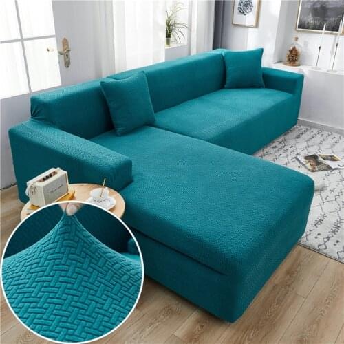 New Velvet Sofa Cover For Living Room Elastic Couch Protector Cover Stretch Slipcover L-shaped Corner Sofa Cover