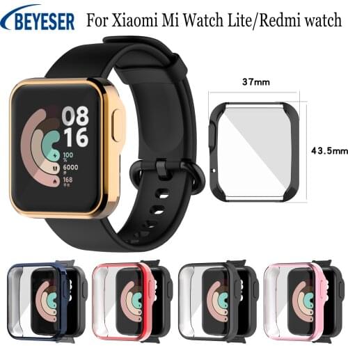 New Exquisite Plating sport Protective Case TPU For Xiaomi Mi Watch Lite Full Screen Anti-drop Protector Shell For Redmi watch