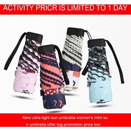 New ultra-light sun umbrella womens mini sun umbrella offer big promotion price low