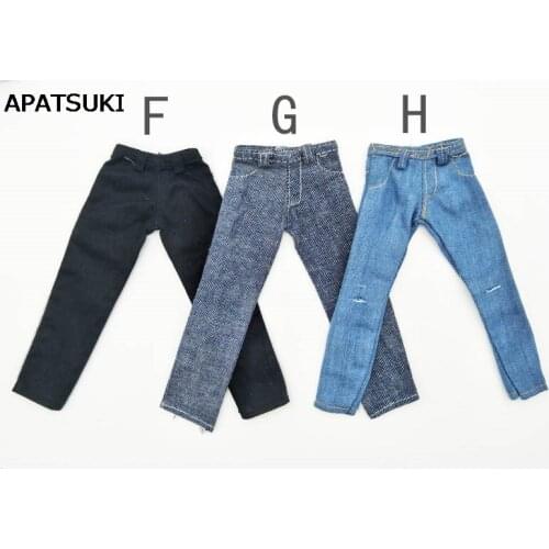 1:6 Doll Clothes Jeans Pants For Ken Doll Trousers For Barbies Boyfriend Ken Prince Male Doll Casual Wear 1/6 Doll Accessories